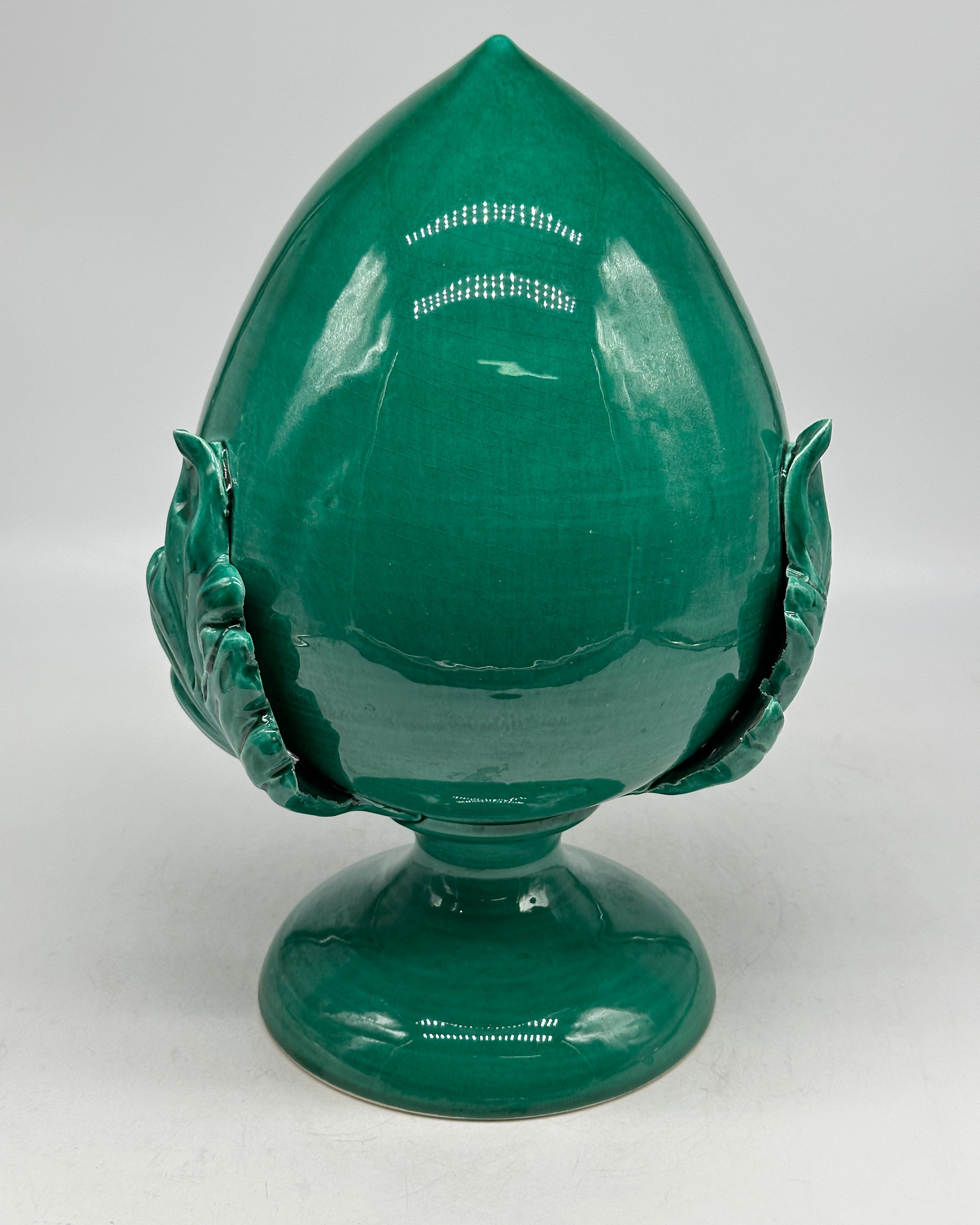 Pumo Ceramica Caltagirone cm H.30 Artigianale Verde - PUMI