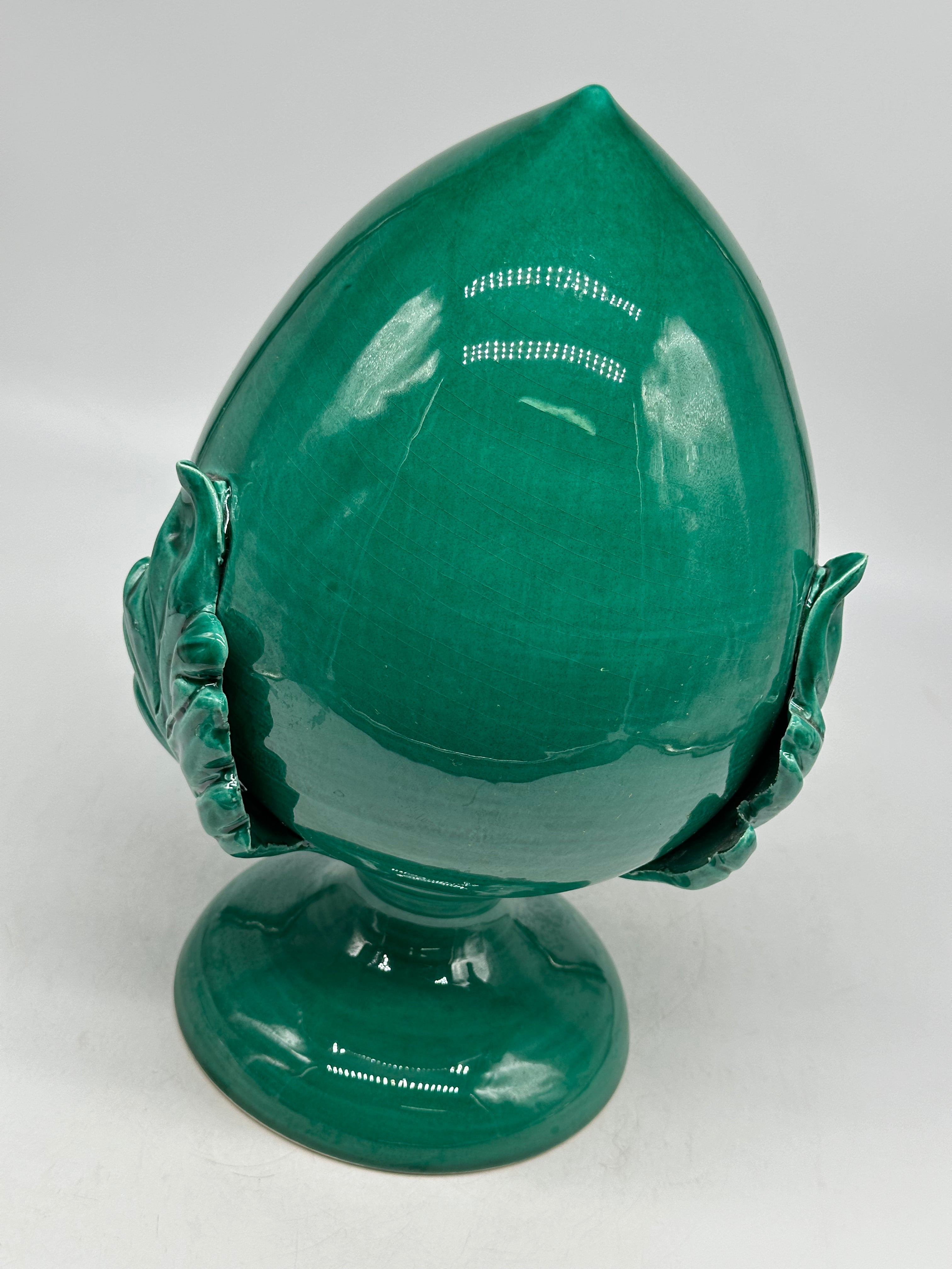 Pumo Ceramica Caltagirone cm H.30 Artigianale Verde - PUMI