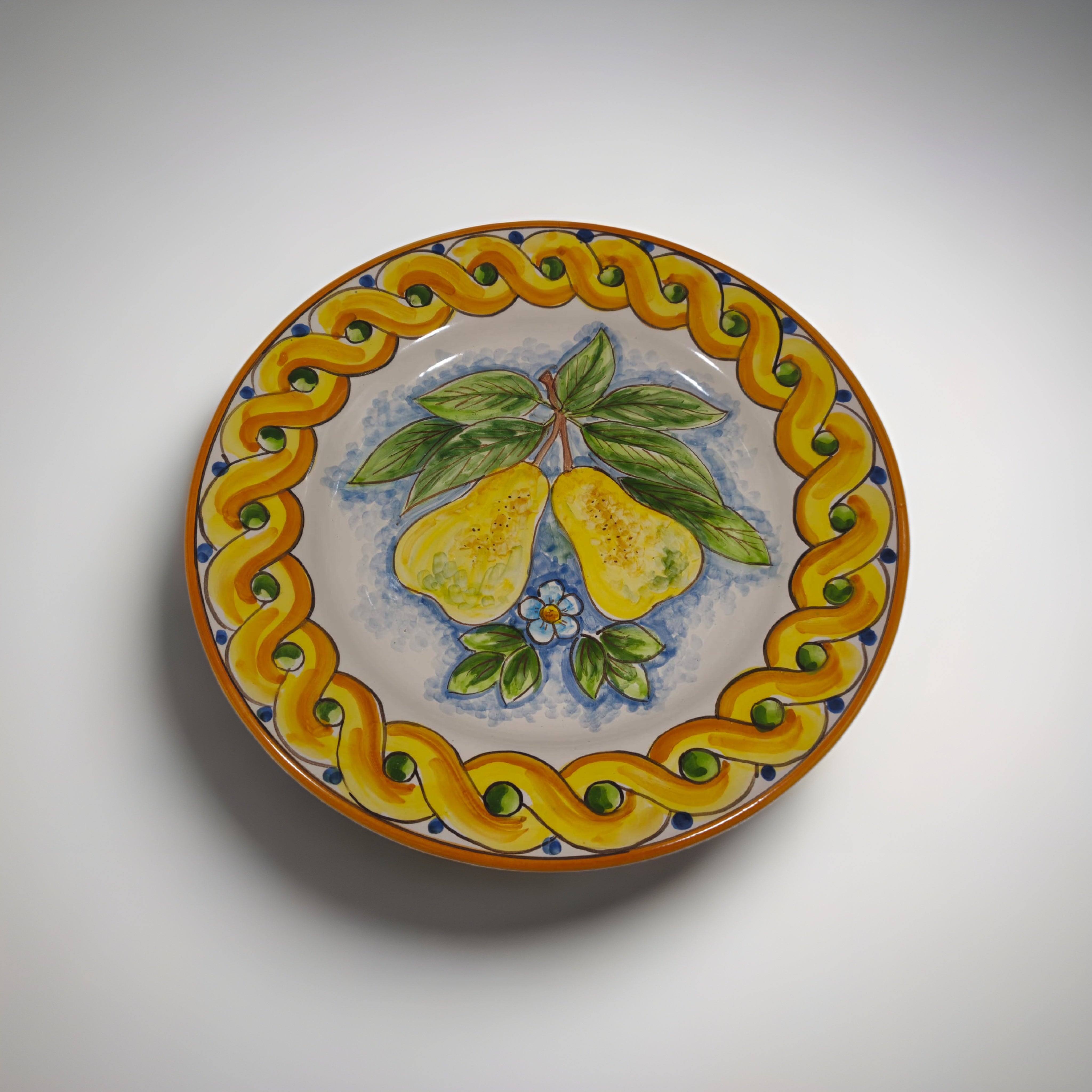 Servizio 12 Piatti Uso Alimentare Ceramica Caltagirone - Fruit of Sicily - PIATTI