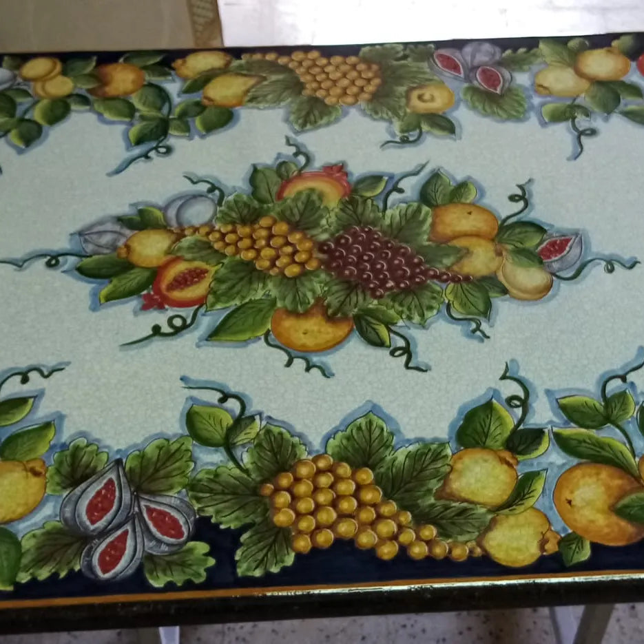 Tavolo Rettangolare Autunno – Pietra Lavica Decorata - TAVOLI