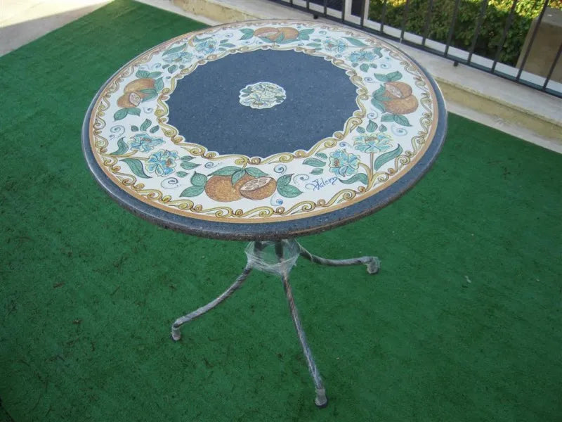 Tavolo Rotondo Arance – Sapore di Sicilia - TAVOLI