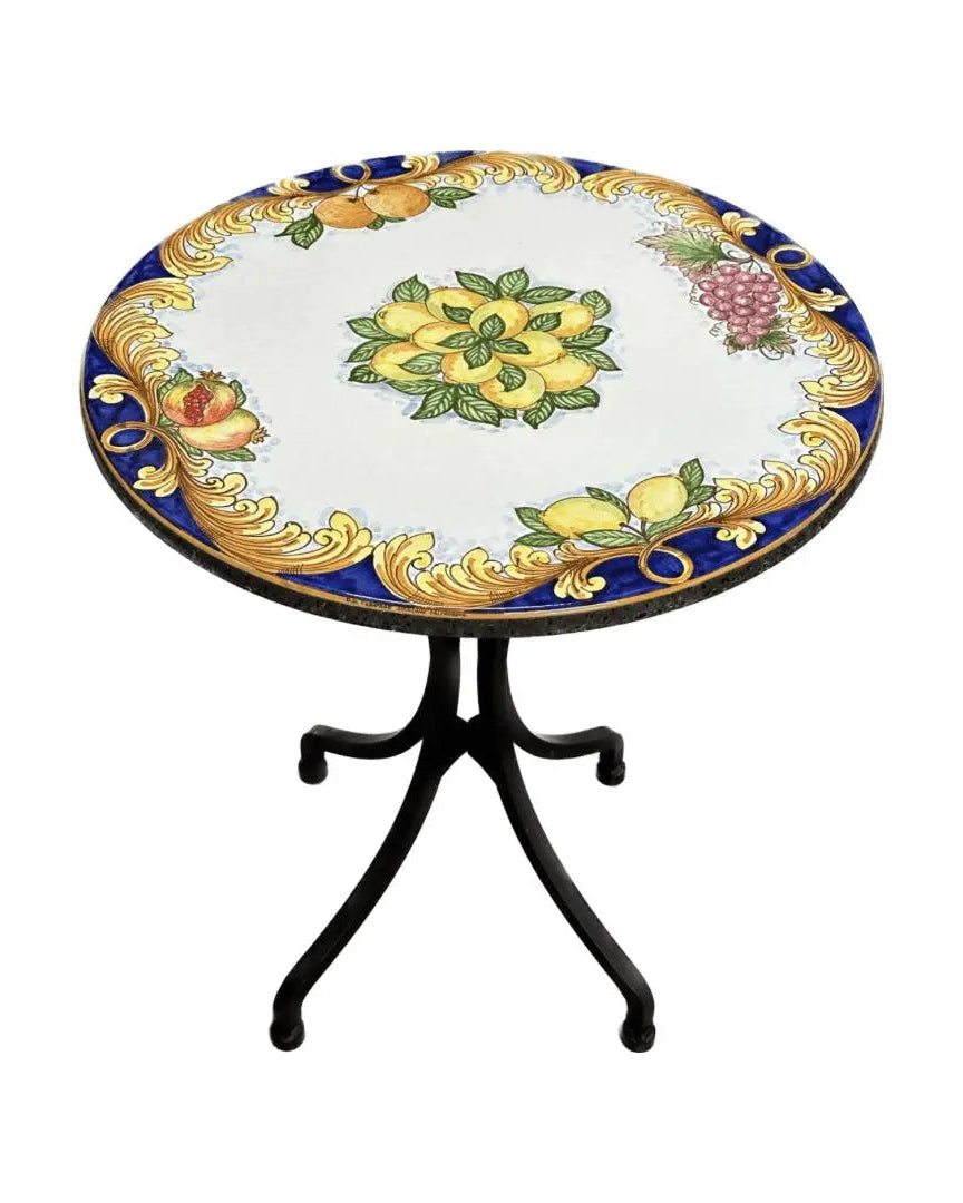 Tavolo in Pietra Lavica Decoro N.1 - MISURE VARIE - TAVOLO IN PIETRA LAVICA