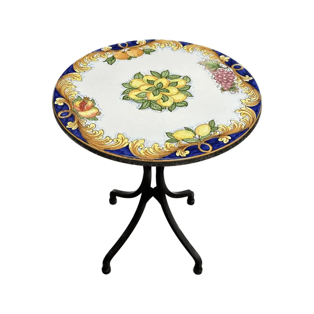 Tavolo in Pietra Lavica Decoro N.1 - MISURE VARIE - TAVOLO IN PIETRA LAVICA