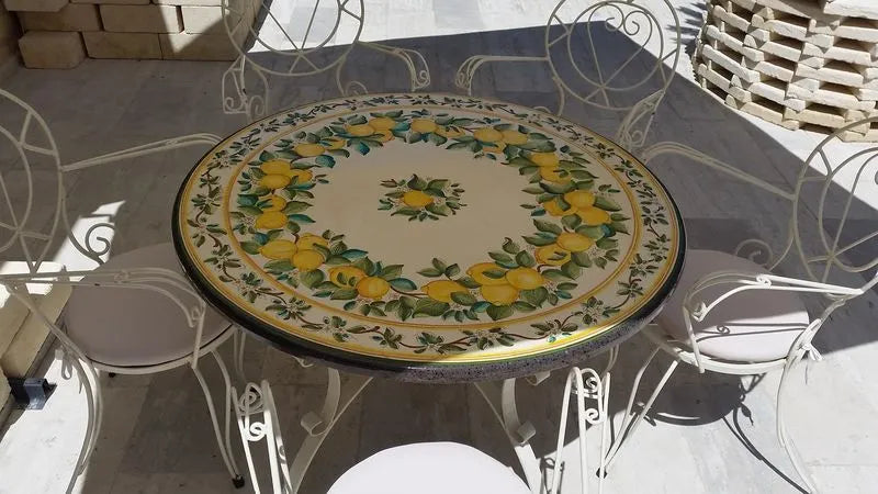 Tavolo Rotondo Limoni – Freschezza Mediterranea - TAVOLI