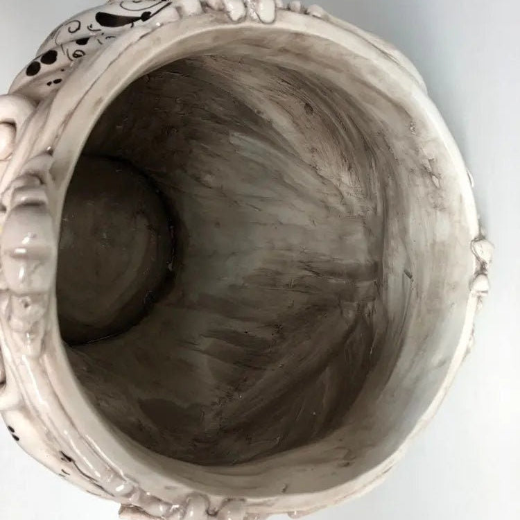 Teste di Moro Classica Gigante Ceramica Caltagirone cm H.47 L.36 Artigianale Decorazione Barocco DD CERAMICHE SICILIANE