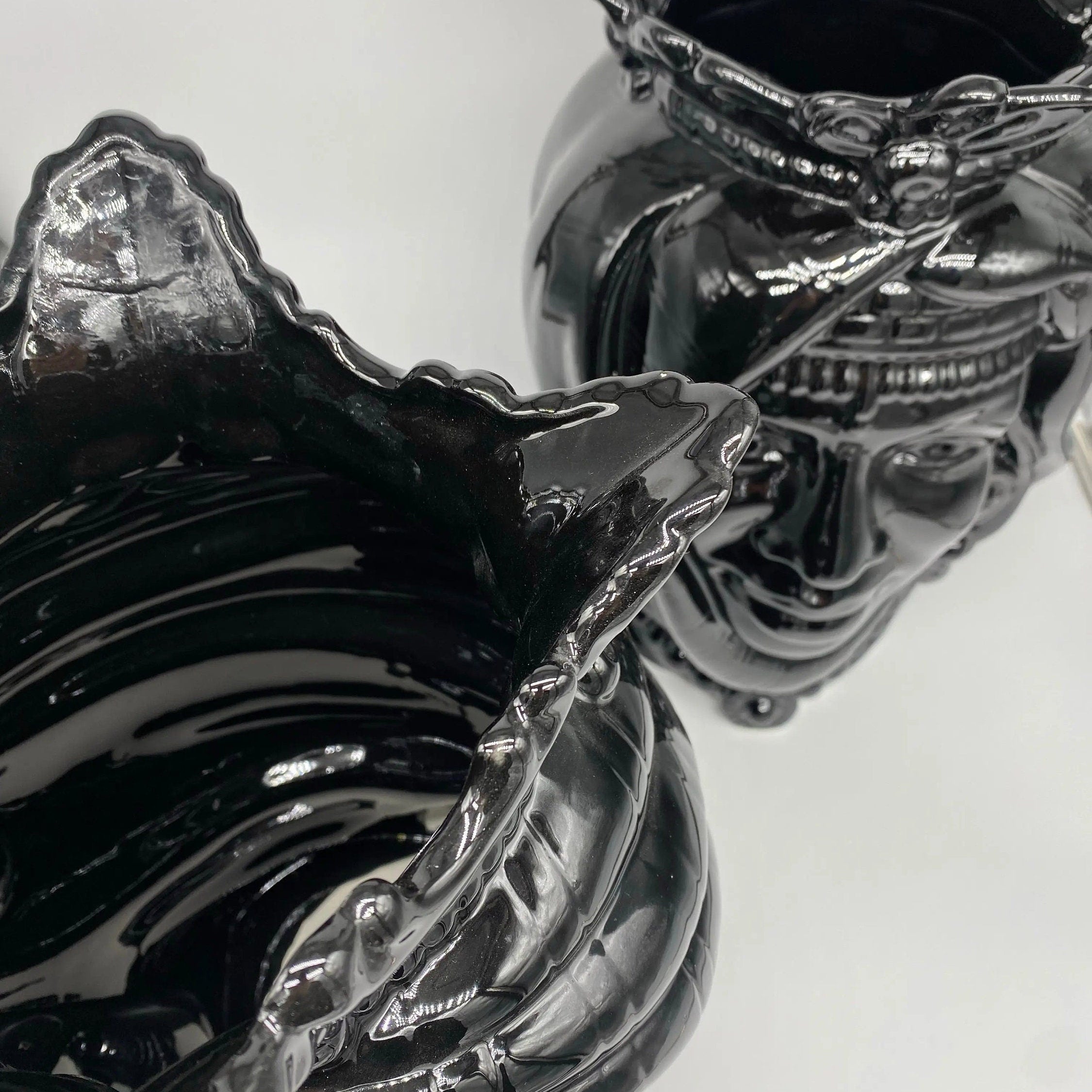 Teste di Moro Afro Ceramica Caltagirone cm H.37 L.24 Artigianale Nero Lucido DD CERAMICHE SICILIANE