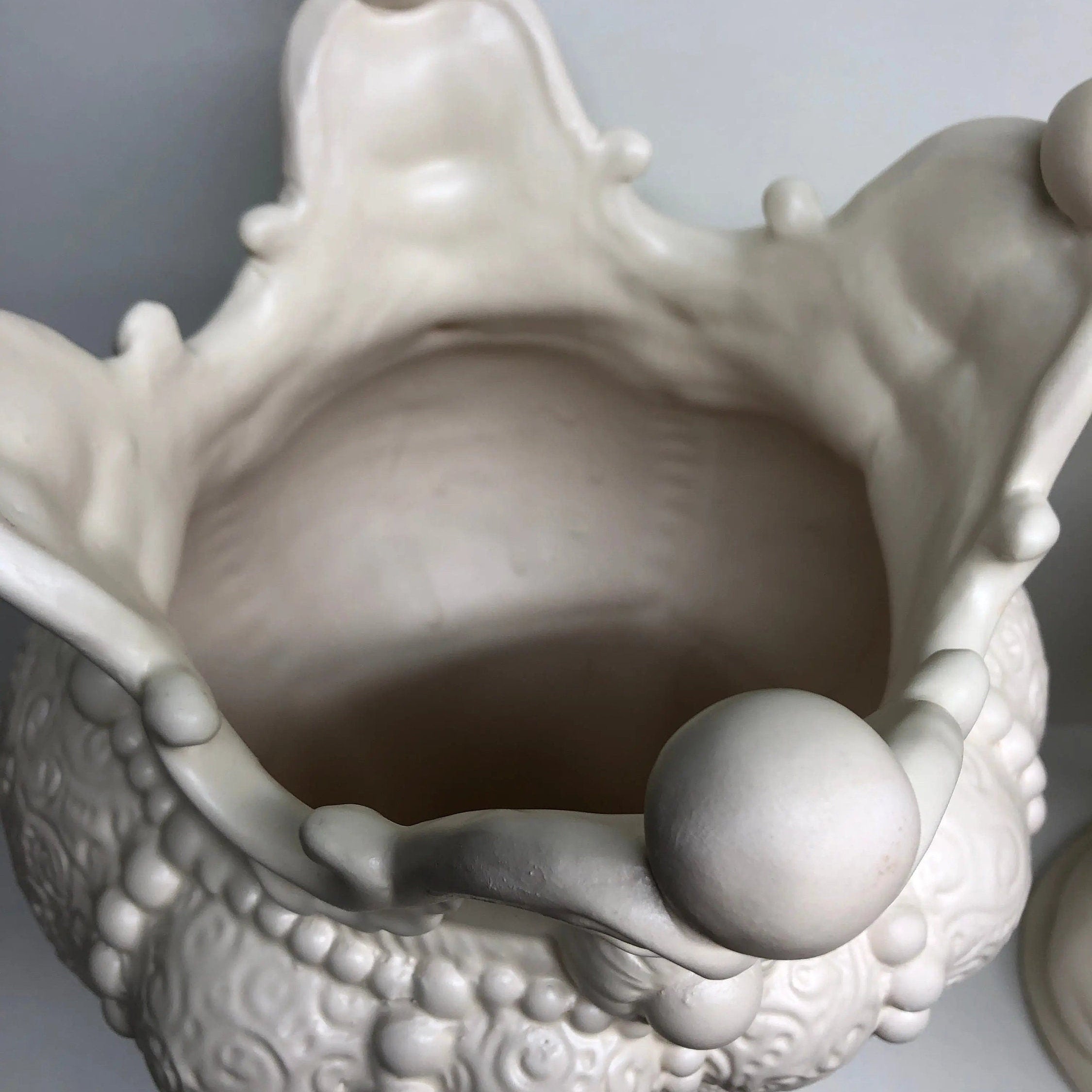 Teste di Moro Emiro Ceramica Caltagirone cm H.45 L.29 Artigianale Bianco Opaco DD CERAMICHE SICILIANE