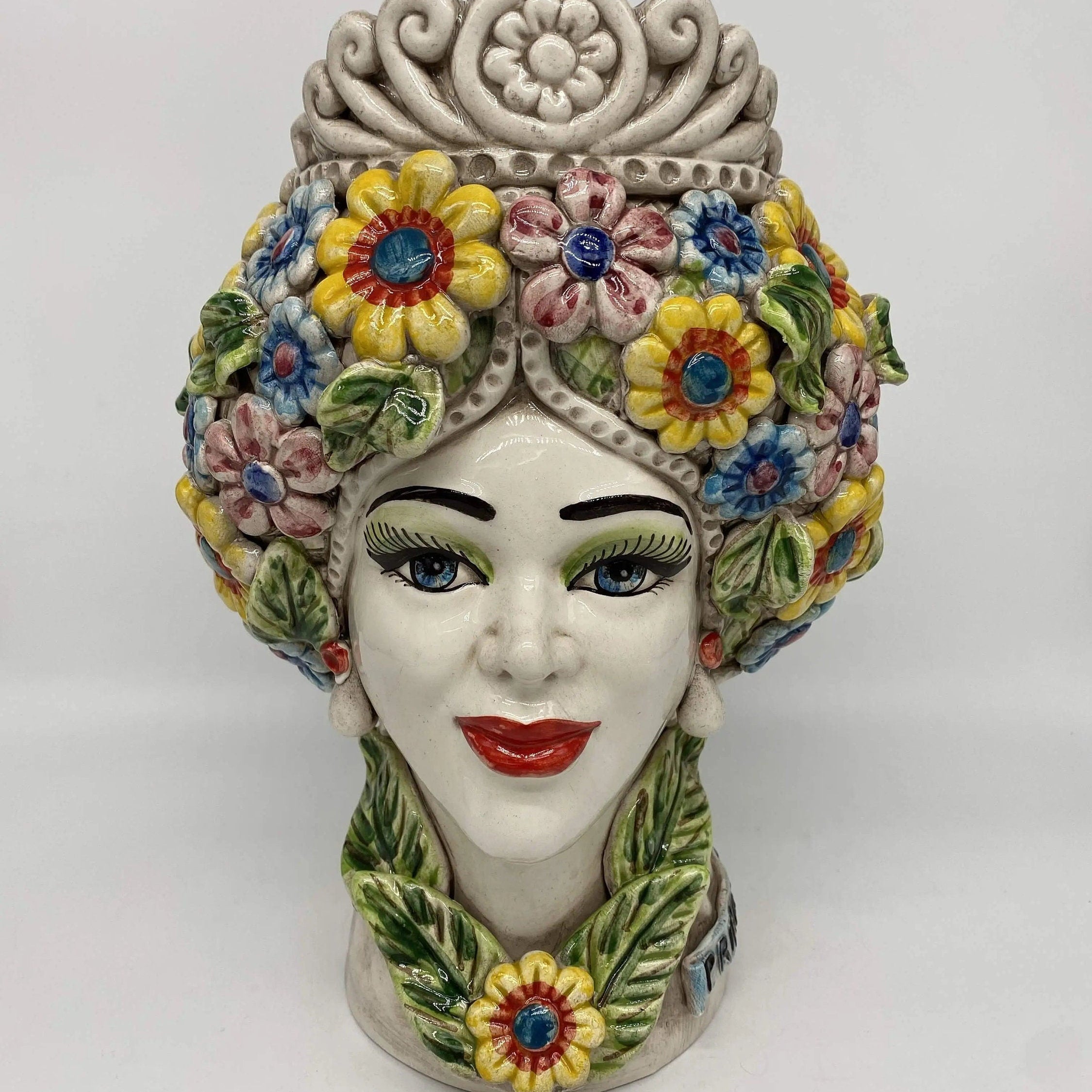 Teste di Moro Linea "4 stagioni" Ceramica Caltagirone cm H.30 L.20 Artigianale DD CERAMICHE SICILIANE