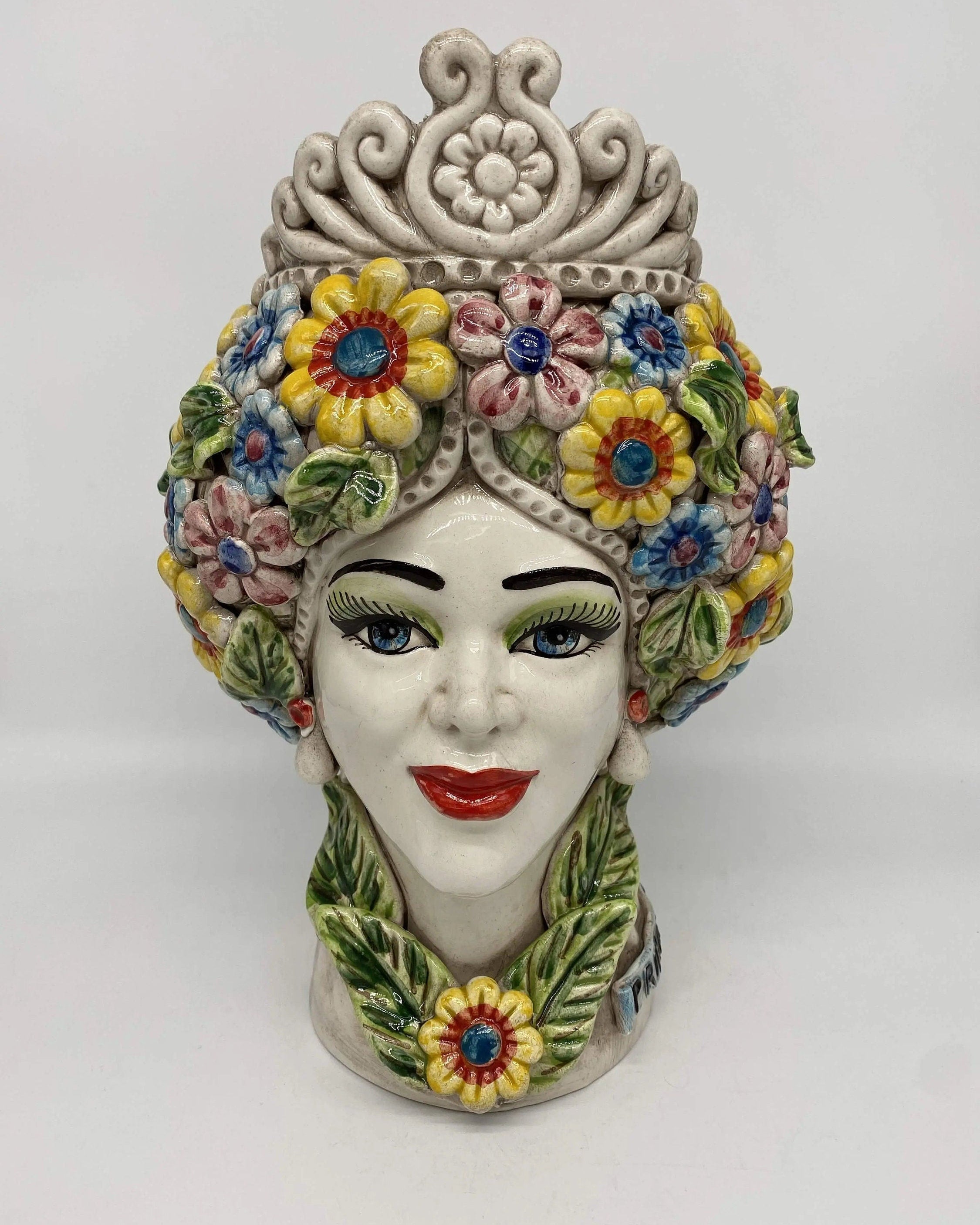 Teste di Moro Linea "4 stagioni" Ceramica Caltagirone cm H.30 L.20 Artigianale DD CERAMICHE SICILIANE