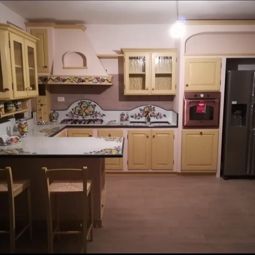 Top per Cucina Pietra Lavica Decoro Fico d’India - TOP PIETRA LAVICA