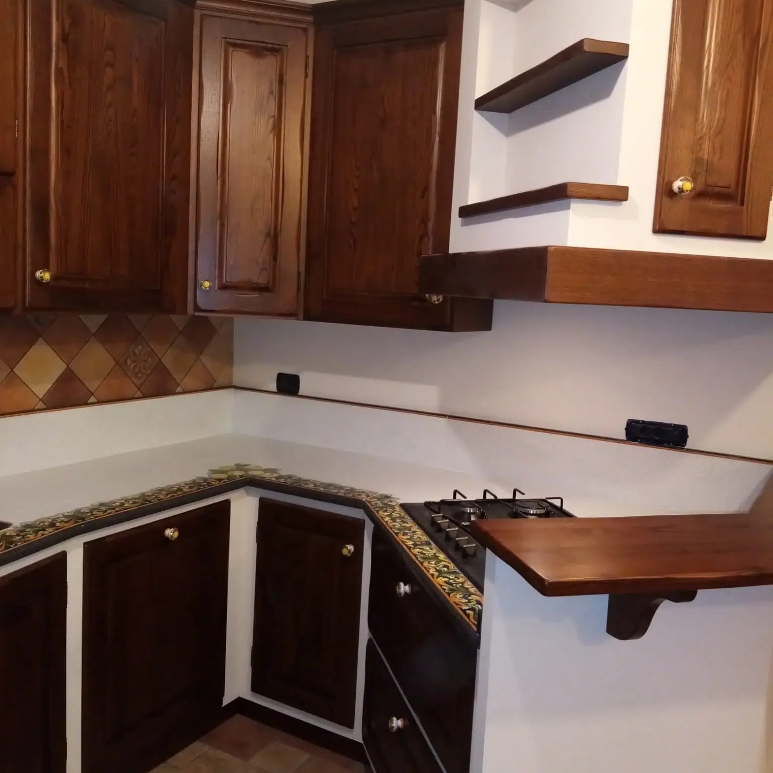 Top per Cucina Pietra Lavica Decoro Ornato - TOP PIETRA LAVICA