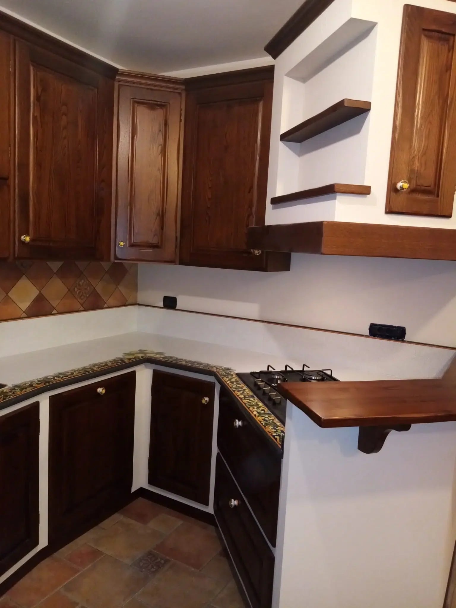 Top per Cucina Pietra Lavica Decoro Ornato - TOP PIETRA LAVICA