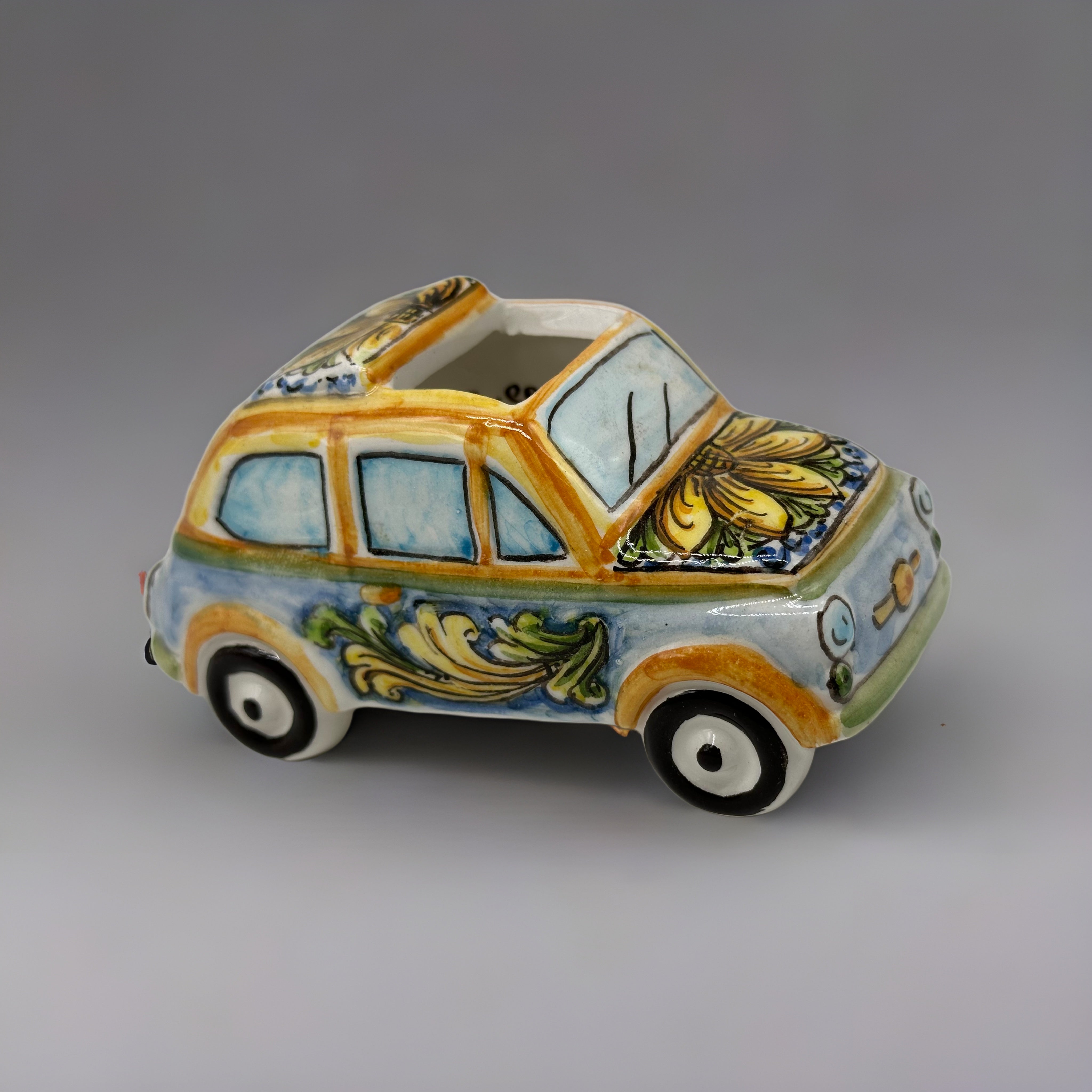 500 Cabrio Decorata Ceramica Caltagirone - BOMBONIERA