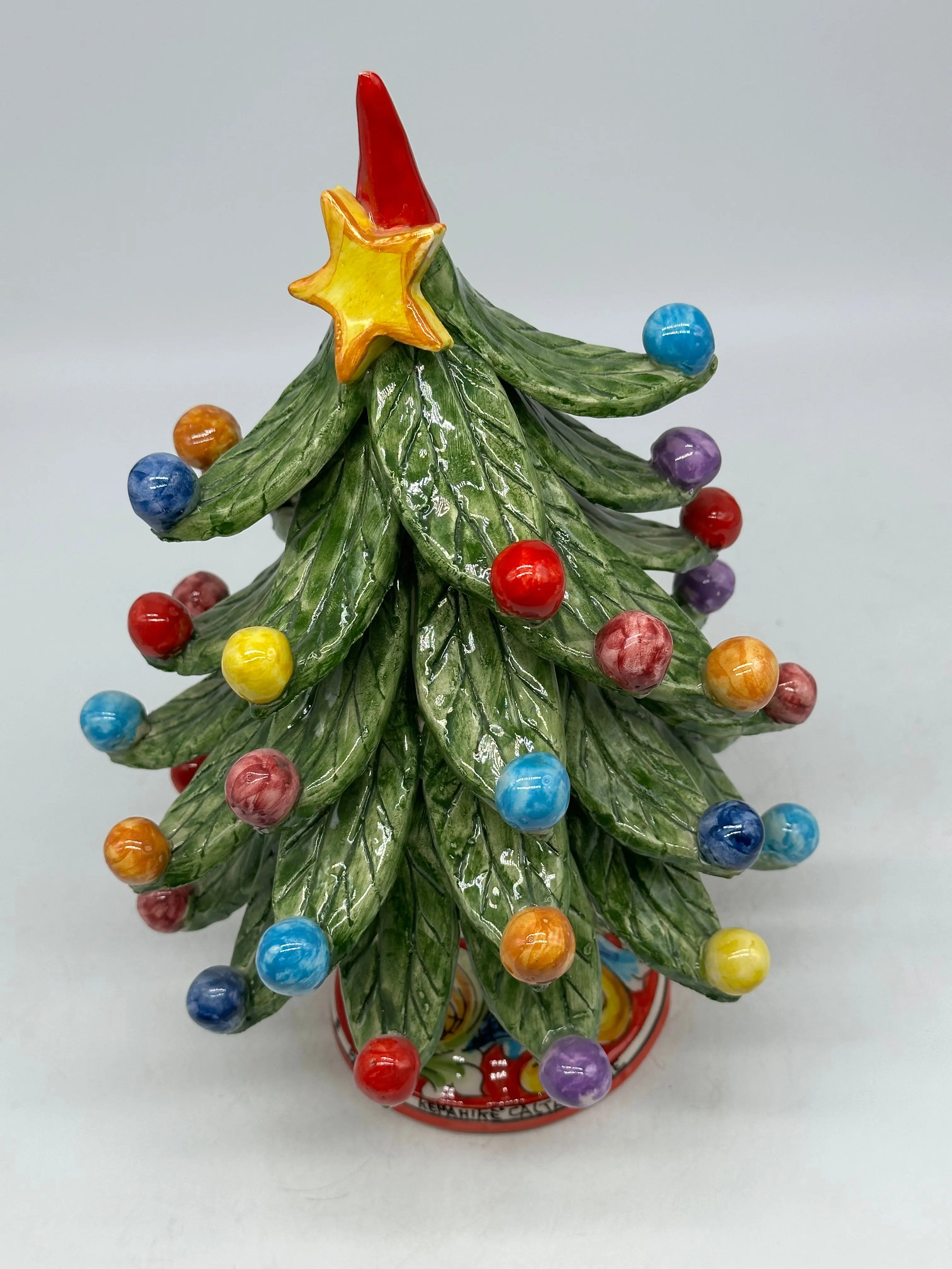 Albero di Natale Verde mod.2024 fatto a mano Ceramica Caltagirone DD CERAMICHE SICILIANE