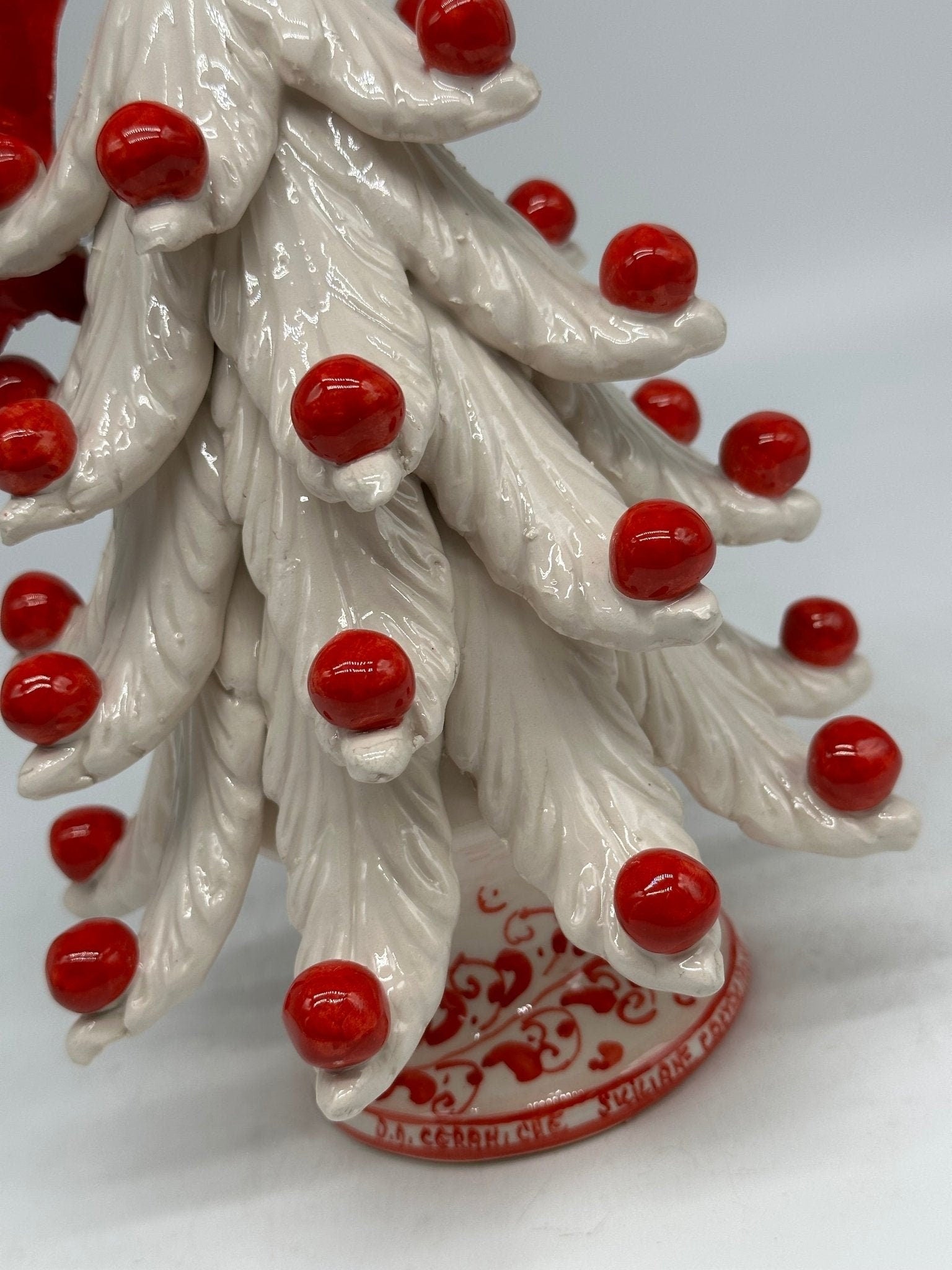 Albero di Natale cm h.25 interamente fatto a mano Ceramica Caltagirone - DD CERAMICHE SICILIANE