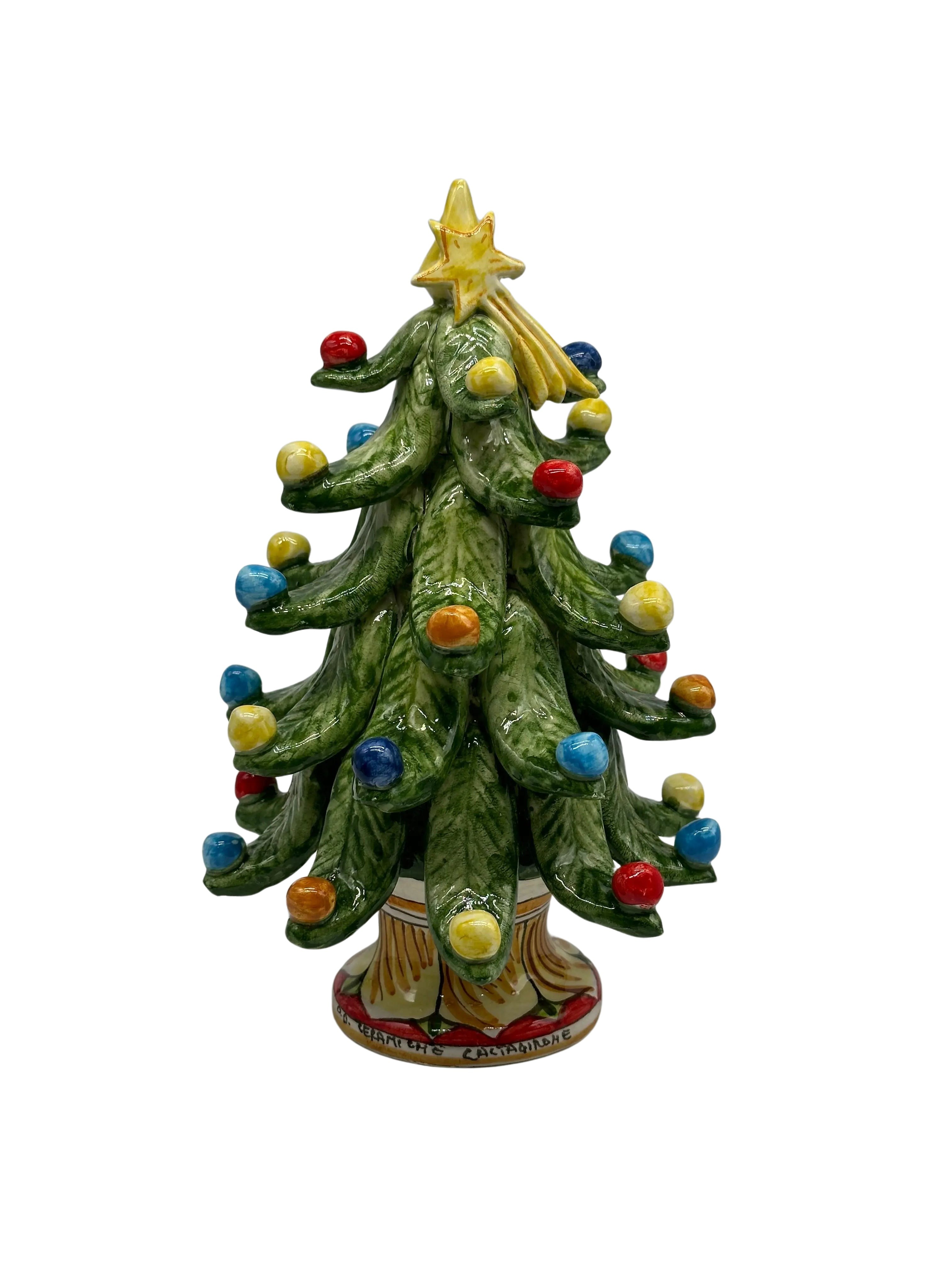 Albero di Natale Verde mod.2024 fatto a mano Ceramica Caltagirone DD CERAMICHE SICILIANE