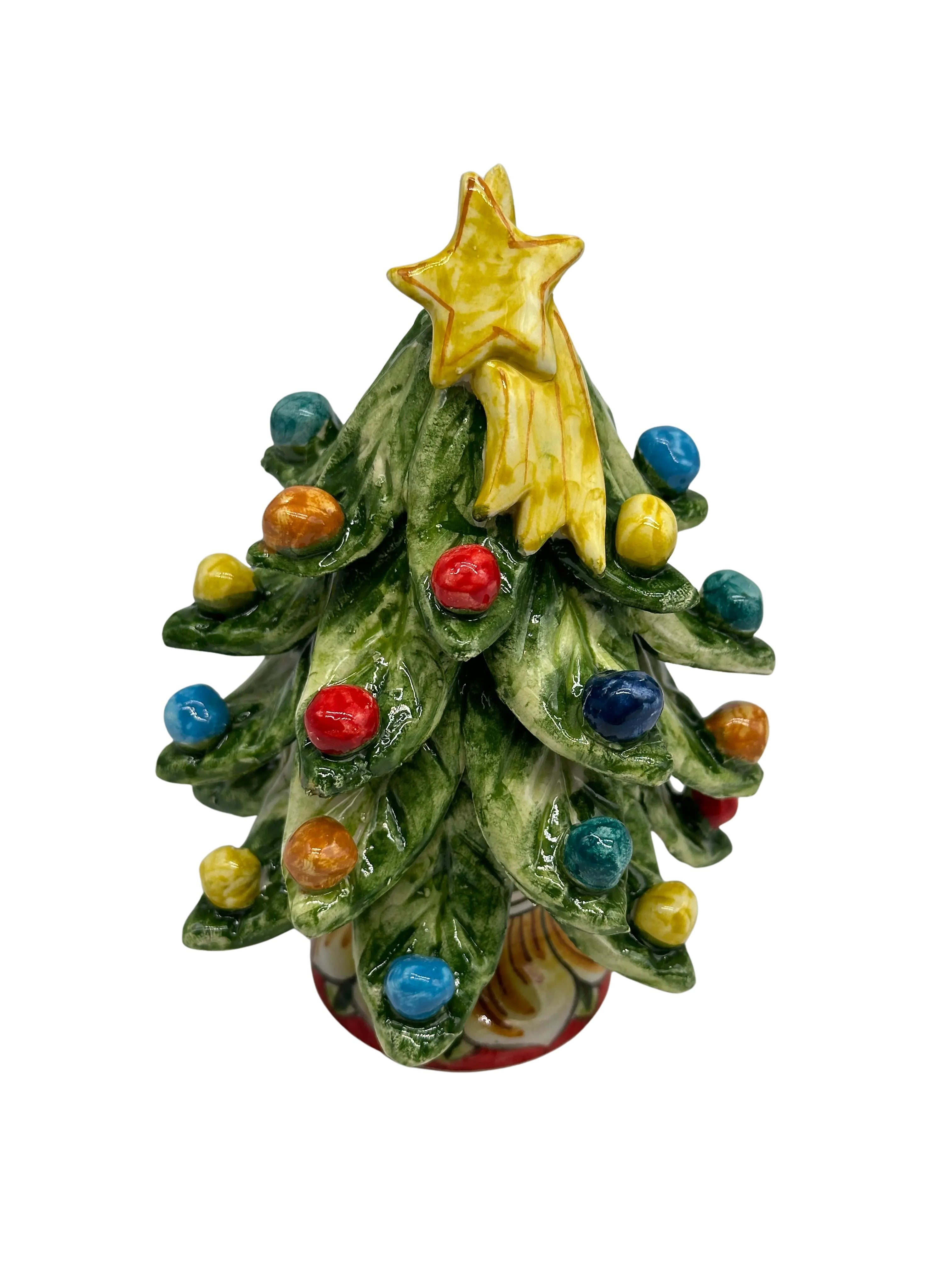 Albero di Natale Verde mod.2024 fatto a mano Ceramica Caltagirone DD CERAMICHE SICILIANE