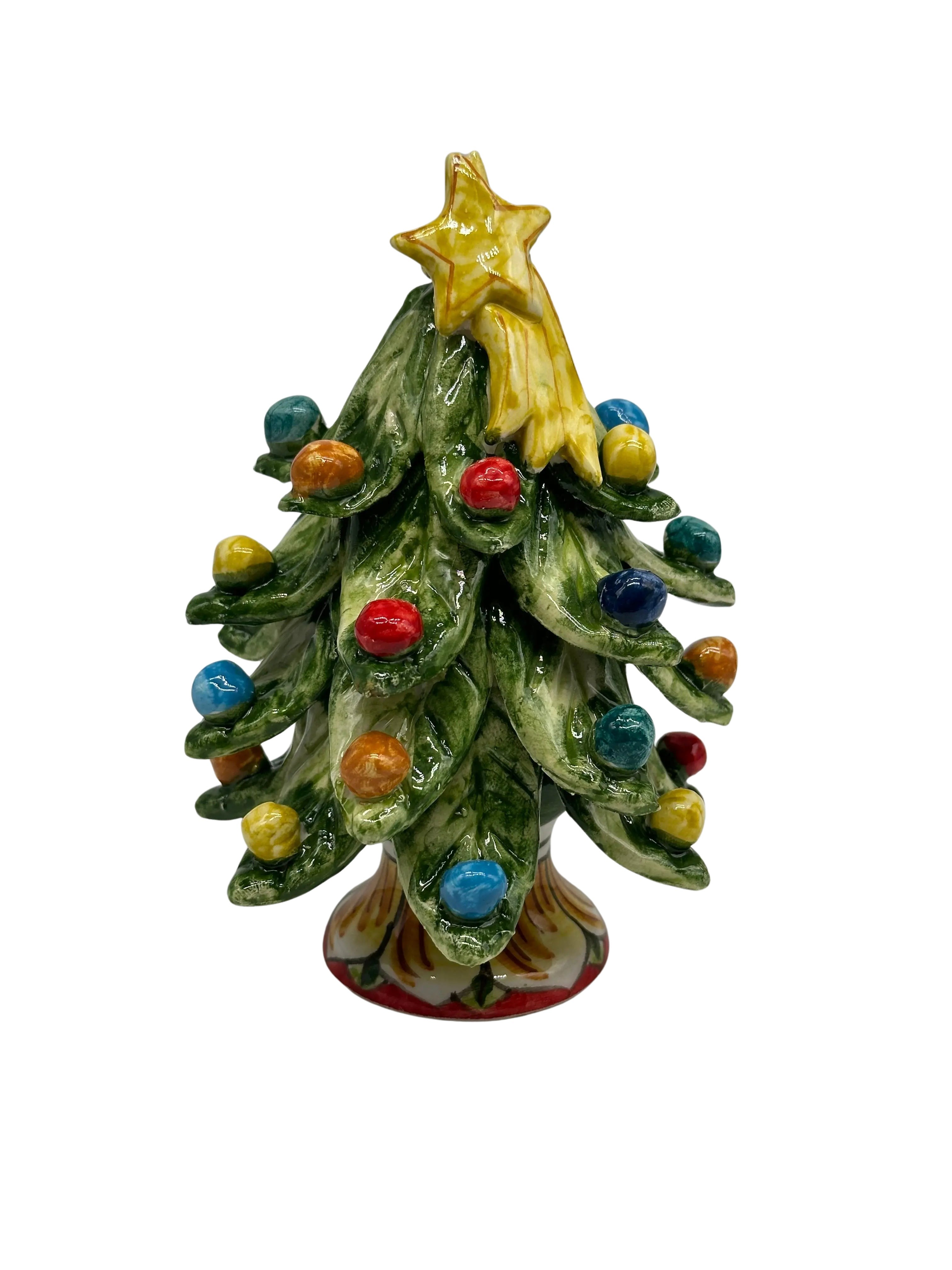 Albero di Natale mod.2024 fatto a mano Ceramica Caltagirone DD CERAMICHE SICILIANE