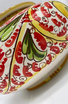 Biscottiera Decorata 600 Limoni Ceramica Caltagirone cm H.18 L.24 Artigianale DD CERAMICHE SICILIANE