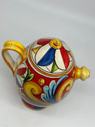Brocca Tipica &quot;Bummulu Malandrino&quot; 1 Litro interamente fatto a mano Ceramica Caltagirone Decoro N.5