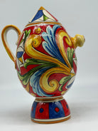 Brocca Tipica &quot;Bummulu Malandrino&quot; 1 Litro interamente fatto a mano Ceramica Caltagirone Decoro N.5