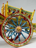 Carretto Siciliano Grande Ceramica Caltagirone 50cm Artigianale Decorato - OGGETTISTICA