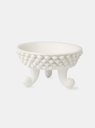 Centrotavola Pigna TDS Ceramica Caltagirone cm H.30 Artigianale Bianco Opaco - MEZZE PIGNE