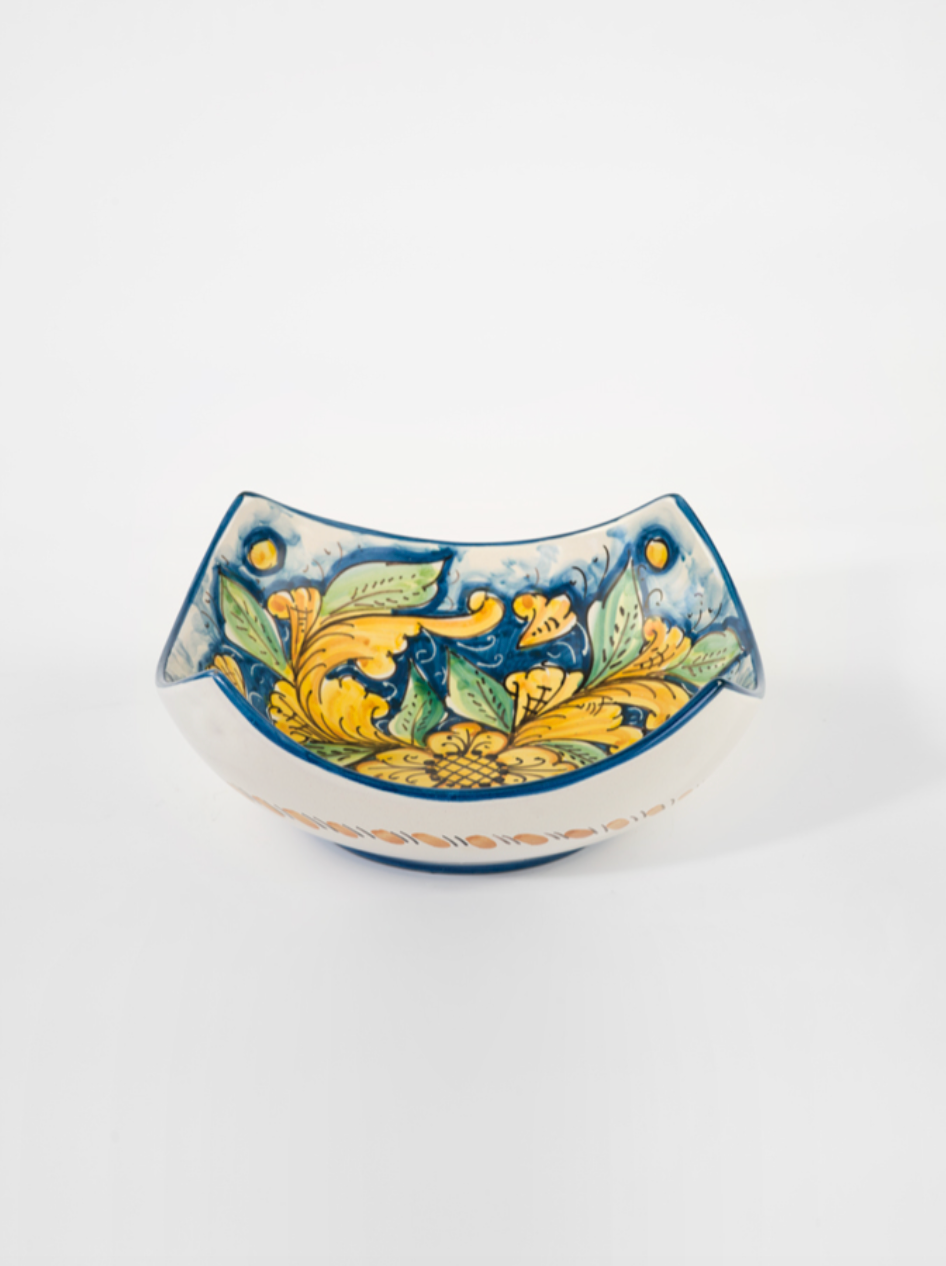 Ciotola a Punta TDS 24x10cm Ceramica Caltagirone Artigianale - OGGETTISTICA