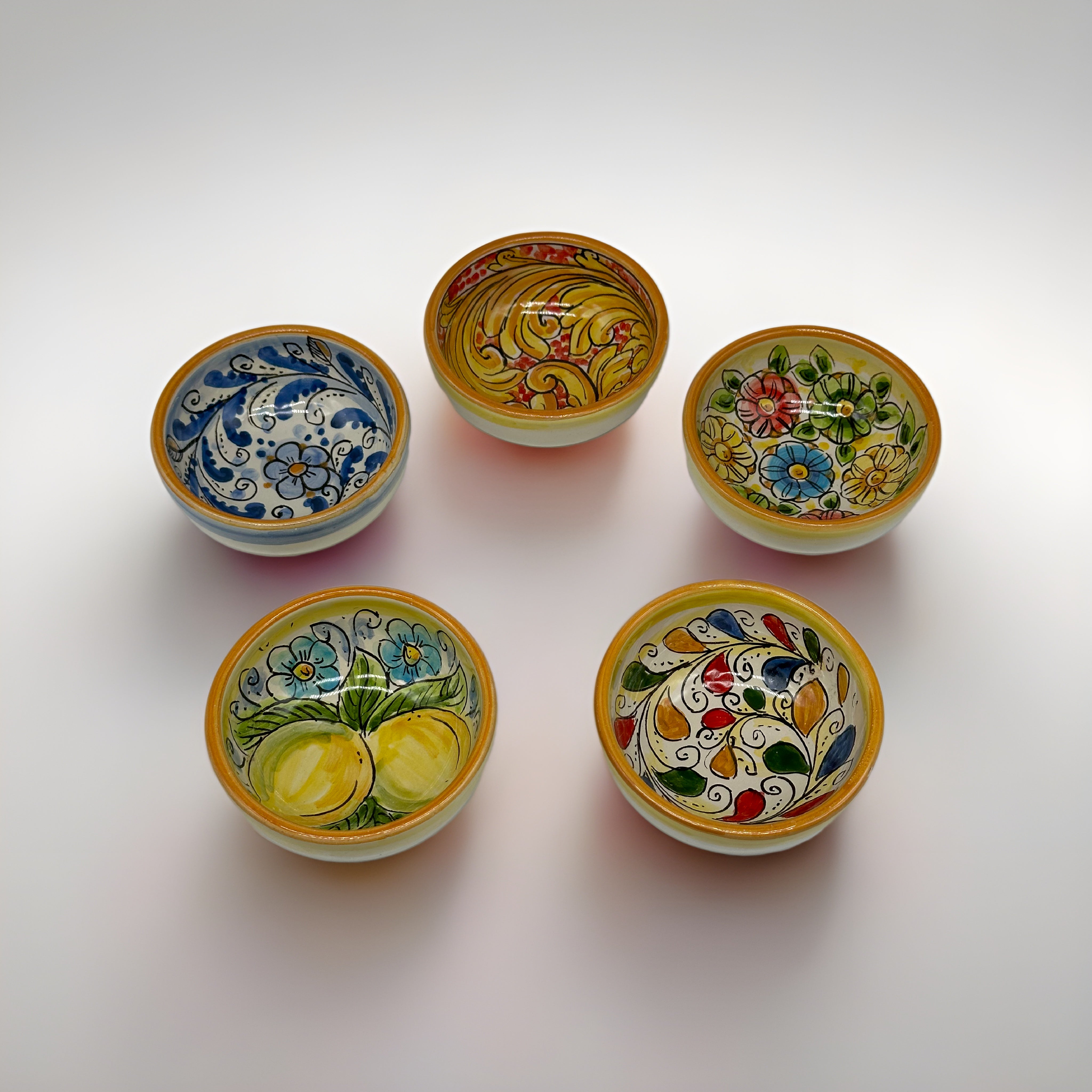 Ciotola Diametro 12cm Decorata Ceramica Caltagirone - BOMBONIERA