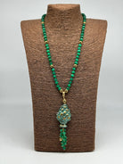 Collana Pigna Ceramica di Caltagirone catena Verde e Oro - BIJOUX