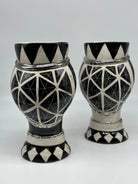 Coppia Teste di Moro Token Ceramica Caltagirone cm H.23 L.12 Artigianale VARI COLORI DD CERAMICHE SICILIANE