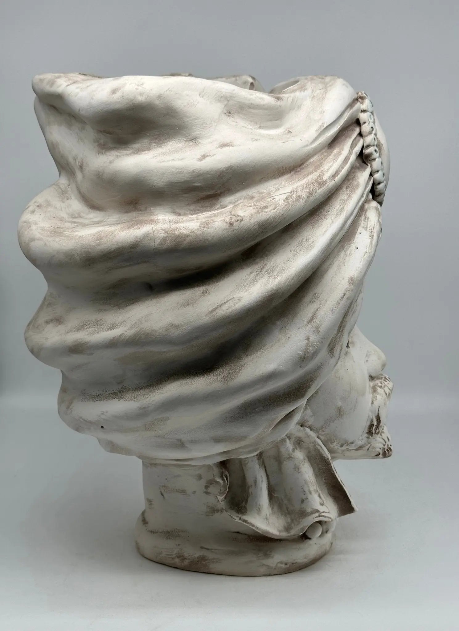 FINE SERIE - Testa di Moro Atena Ceramica Caltagirone cm H.40 L.28 Artigianale Effetto Anticato - Uomo - TESTA DI MORO