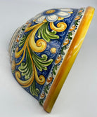 Gerla Fioriera da Muro cm H.32 L.20 Ceramica Caltagirone decorata a mano V.2