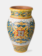Giara Decorata 75cm Ceramica Caltagirone Artigianale VARI DECORI - Floreale - VASO