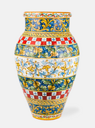 Giara Decorata 75cm Ceramica Caltagirone Artigianale VARI DECORI - Siciliano V.2 - VASO
