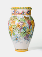 Giara Decorata 75cm Ceramica Caltagirone Artigianale VARI DECORI - Uva - VASO