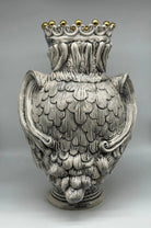 Gufo Portafortuna Ceramica Caltagirone cm H.46 L.30 Artigianale Decorato - MADE IN SICILY