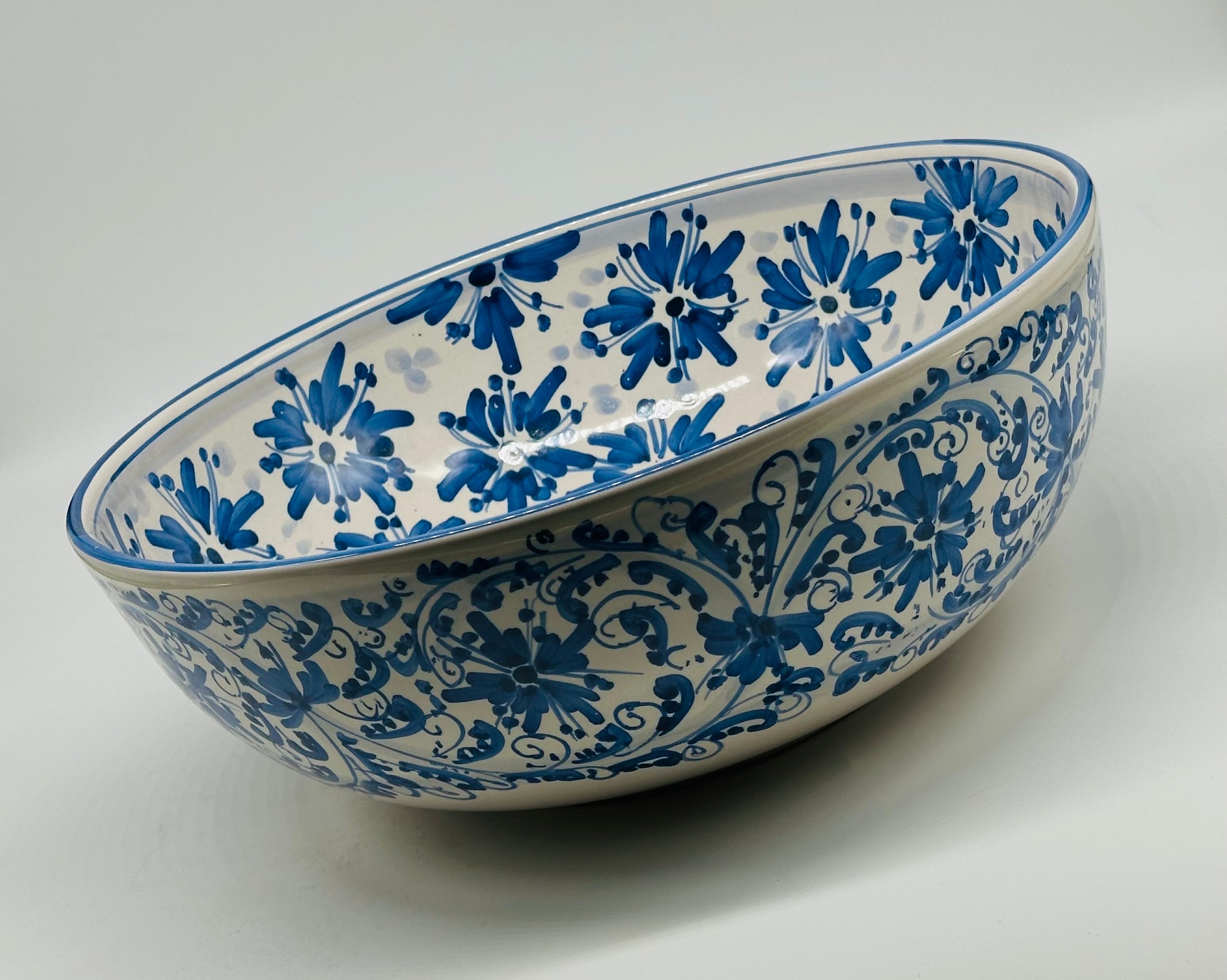 Insalatiera diametro cm 30 Ceramica Caltagirone - Panarea - INSALATIERA