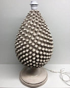 Lampada Pigna Ceramica Caltagirone cm H.50 Artigianale Beige Écru DD CERAMICHE SICILIANE