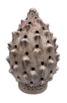 Lampada Pigna traforata Ceramica Caltagirone cm H.35 L.23 Artigianale Beige Écru - DD CERAMICHE SICILIANE