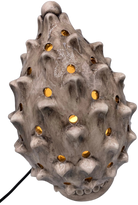Lampada Pigna traforata Ceramica Caltagirone cm H.35 L.23 Artigianale Beige Écru - DD CERAMICHE SICILIANE