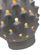Lampada Pigna traforata Ceramica Caltagirone cm H.35 L.23 Artigianale Bianco DD CERAMICHE SICILIANE