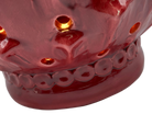 Lampada Pigna traforata Ceramica Caltagirone cm H.35 L.23 Artigianale Rosso DD CERAMICHE SICILIANE