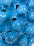 Lampada Pigna traforata Ceramica Caltagirone cm H.30 L.20 Artigianale Celeste Base Decorata DD CERAMICHE SICILIANE
