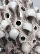 Lampada Pigna traforata Ceramica Caltagirone cm H.30 L.20 Artigianale Beige Écru DD CERAMICHE SICILIANE