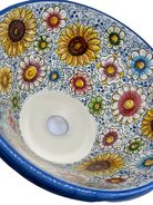 Lavello Ceramica Caltagirone Diametro cm 37 per interno/esterno V.3 - OGGETTISTICA
