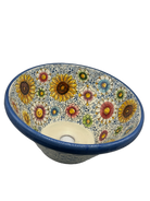 Lavello Ceramica Caltagirone Diametro cm 37 per interno/esterno V.3 - OGGETTISTICA