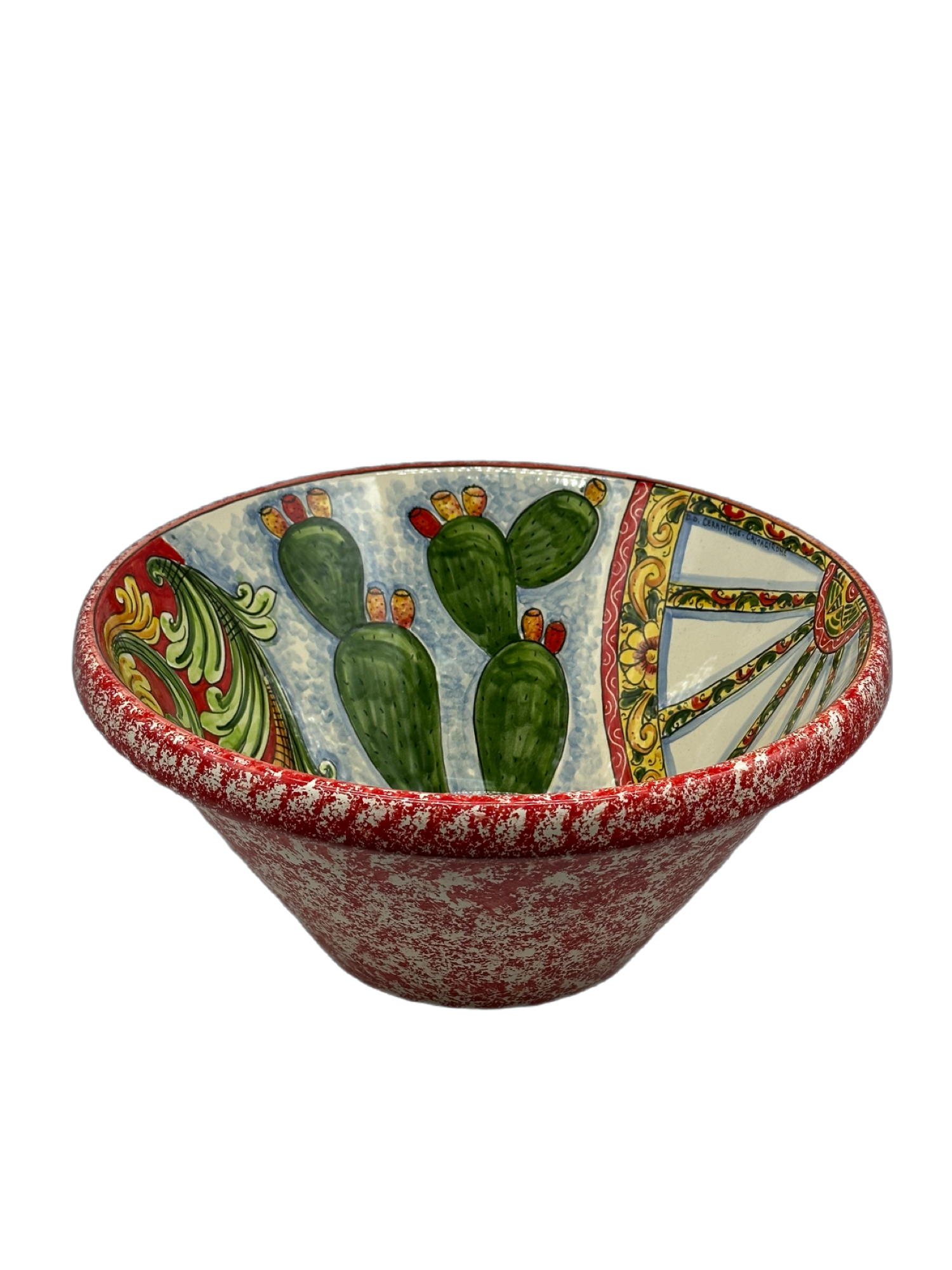 Lavello Ceramica Caltagirone Diametro cm 37 per interno/esterno V.4 - LAVELLI