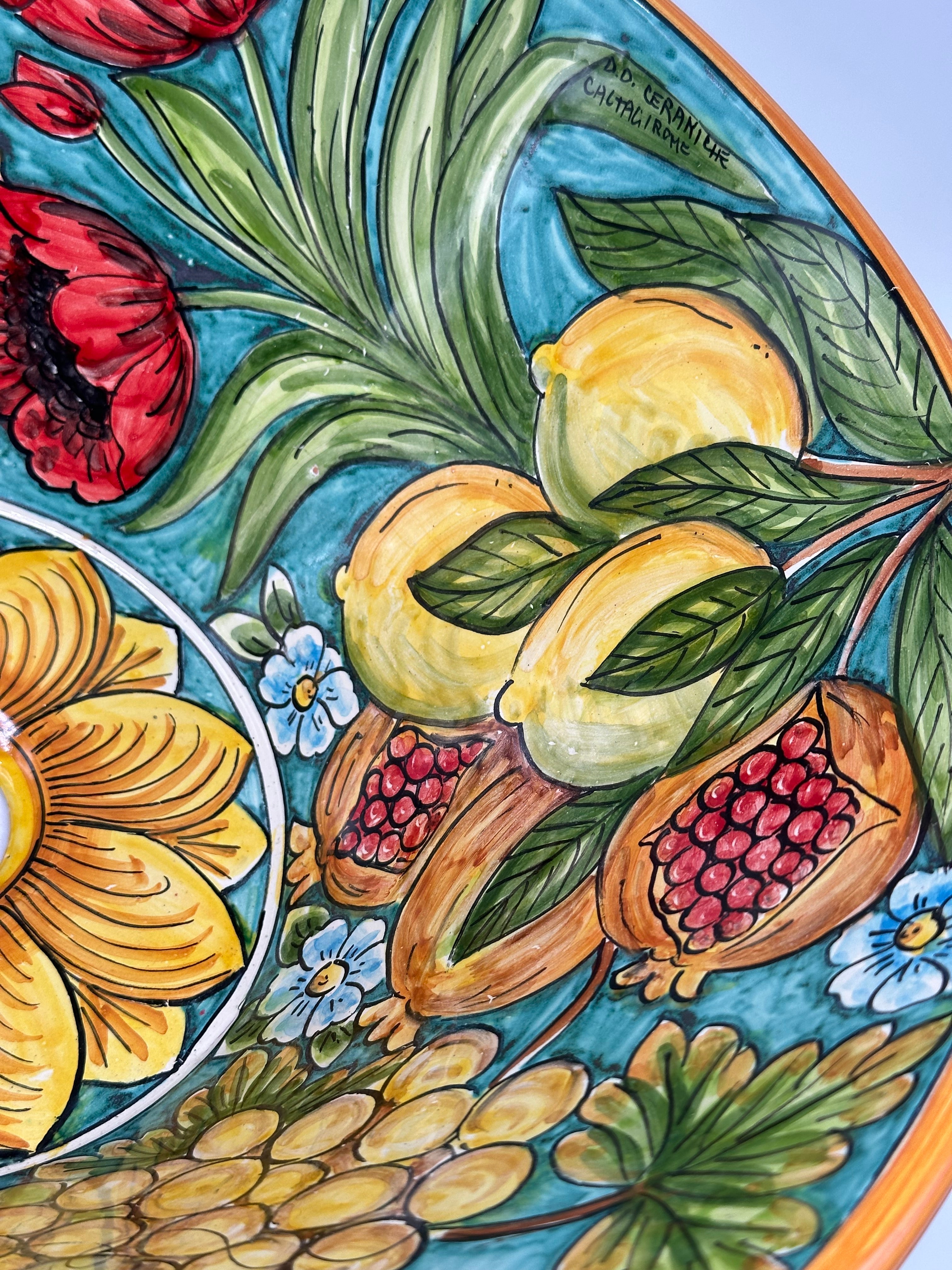 Lavello Ceramica Caltagirone Diametro cm 37 per interno/esterno V.5 - LAVELLI