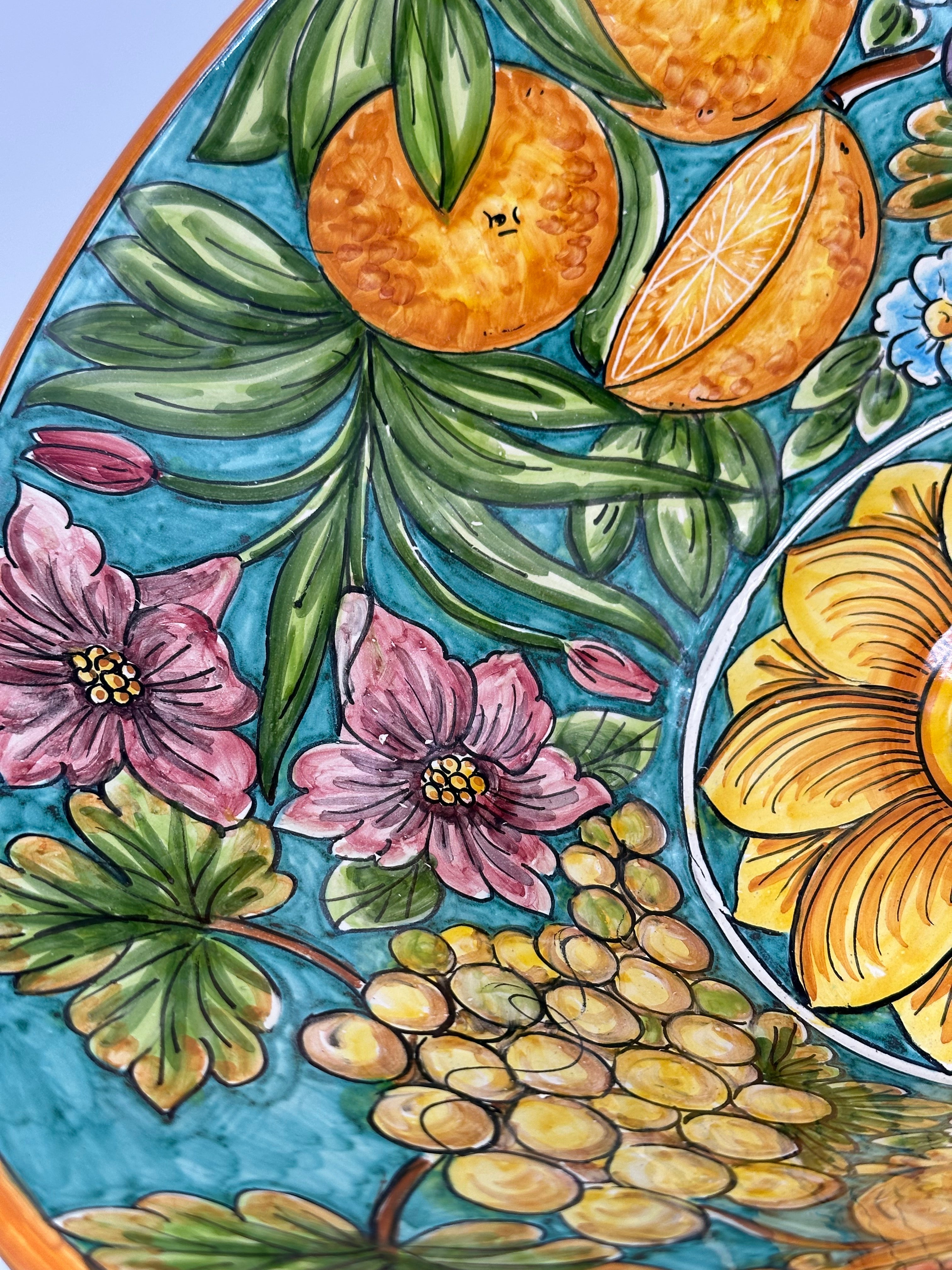 Lavello Ceramica Caltagirone Diametro cm 37 per interno/esterno V.5 - LAVELLI